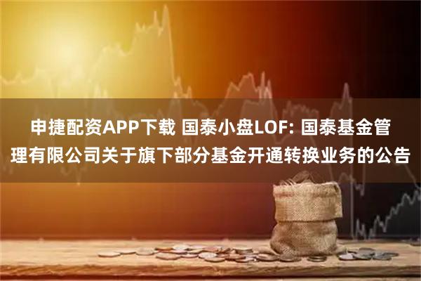 申捷配资APP下载 国泰小盘LOF: 国泰基金管理有限公司关于旗下部分基金开通转换业务的公告