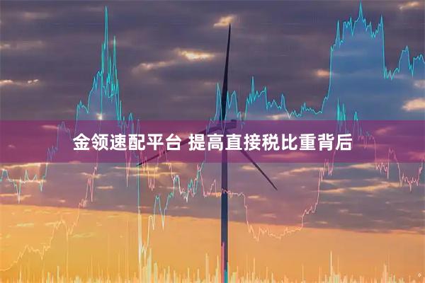 金领速配平台 提高直接税比重背后